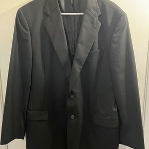 Joseph Abboud Men's Black Two-Button Suit Jacket Size 46R